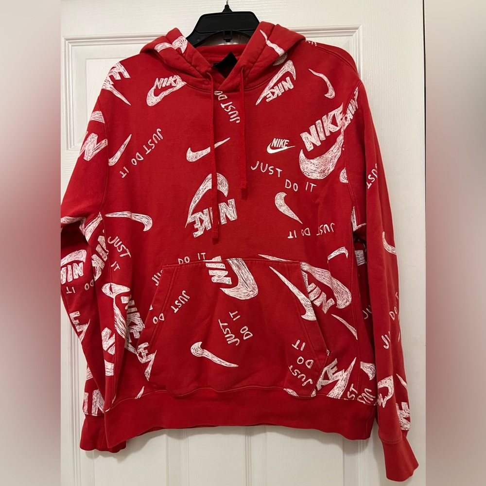 Nike Red Graphic Hoodie